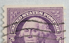 U s  Postage Stamp   George Washington   3   Stamp Violet   Posted   Z49