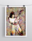 Van Halen 20x30inch Poster Eddie Van Halen Print Free Guitar Poster Shipping Us