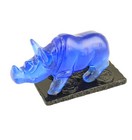 Feng Shui Blue Rhino Statue