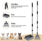 Heeyoo Dog Pooper Scooper  Dog Poop Tray And Rake Set  Pet Waste Removal Scoop W