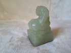 Jade Horse Seal Patricia Bottom 2 5  Tall Green Hand Carved Polished Fast Ship
