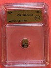 1 Gram Gold Bar - Icg  Genuine Slab
