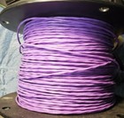 Wire Violet Mil-spec Ptfe 22 Awg 2 Cond Shielded Silver Plated Stranded 17  9  