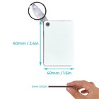 40pcs Rectangle Heat Transfer Sublimation Keychain Double Sided Blanks Bulk Mdf