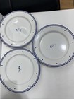 Disney Yummy Mickey Mouse Set Of 3 Dinner Plates Blue White 11   