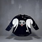 Vintage Syracuse Crunch Size 56 Reebok Blue Ahl Goalie Jersey Hockey Collectible