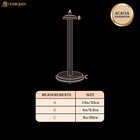 Wooden Armor Helmet Stand For Display Medieval Hat Helmet Greek Armor - 13 Inch