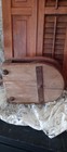 Antique Wooden Pulley Block Single Wood Iron Barn Farm Nautical Primitive