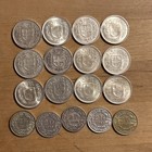 Switzerland Swiss Silver World Coin Lot 17 Coins  835 6 16 Troy Oz Asw  5 Francs