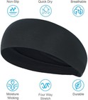 Mens Women Sweatband Headband For Yoga Gym Running Stretch Sports Head Band Us