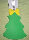 Foam Shapes 8  Christmas Trees With Glitter Star 4-pack