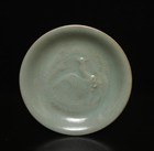 Old Fine Chinese Ru Yao Ru Kiln Bowl W phoenix Th1279