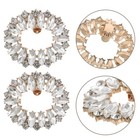2 Pcs Decorative Shoe Accessories Crystal Wedding Clips Detachable Decoration