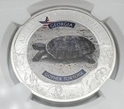 2021 Ngc Ms70 Cook Islands  5 Georgia Gopher Tortoise Coin-us State Animal