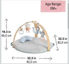 Ingenuity Cozy Spot Reversible Duvet Activity Gym Play Mat Wooden Toy Bar Nib