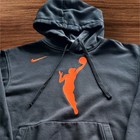 Nike Wnba Pullover Hoodie Black Logo Men s Unisex Medium Basketball Sweatshirt