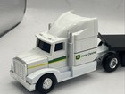 John Deere Ertl 1 64 Silver Semi With Black Low-boy Trailer Free Shipping 