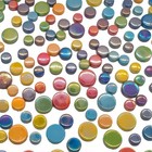 Mosaic Tiles For Crafts  1 1lb Colorful Glass Mosaic Pieces For Art Supplies  As