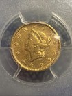 1852 Type 1 Liberty Head Gold Dollar G 1 Pcgs Vf Detail  Gold Shield Stamp