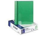 Oxford Clear Front Report Cover 3 Fasteners Letter 1 2  Capacity Green 25 box