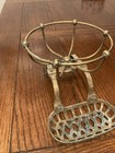 Antique Solid Brass Soapdish Spongeholder Clawfoot Tub Victorianvintage As Found