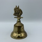 Brass Bell Horse Head  3 5  Tall X 2  Diameter 