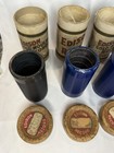 Lot Of 6 Vintage Edison Gold Moulded Records Phonograph Cylinders