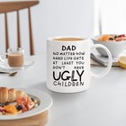 Fathers Day Dad Gifts From Daughter Son - 11oz Funny Coffee 11 Ounces  White