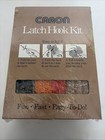 Vintage Caron Latch Hook Pattern Poppies 20x27  Rug  Sealed Box Monsanto Yarn