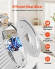 Vevor Commercial Meat Slicer Electric Cutter 300w 10  Carbon Steel Blade