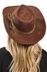 Distress Vintage Shapable Fedora Cowboy Hat