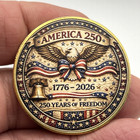 Liberty  250th Anniversary Usa   2d Flat  1776-2026 Commemorative Coin Medal