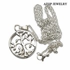 3d Tree Of Life Urn Necklace For Ash Cremation Jewelry Pendant Keepsake Memorial
