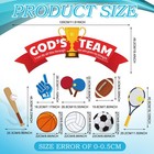 Yeaqee 30 Pcs Halloween Religious Trunk Or Treat Car God   s Team Sports