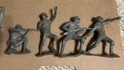 1963 Vintage Marx   Co Plastic German Soldiers Wwii Figures 6   lot Of 4 