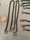 6 Vintage Silver Ox  Antique Silver Plated 14    Watch Chains