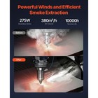 Soldering Fume Extractor Dual Hoses 380m   h Strong Suction Smoke Purifier