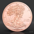 5 Oz Walking Liberty Copper Round  999 Fine Copper Bullion 5 Avdp Ounce