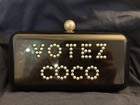 Ultra Rare Chanel Votez Coco Clutch Minaudiere 2015 Spring