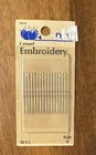 7 Packages Dritz Crewel Embroidery Needles Size 8  16 Count 56e-8 New
