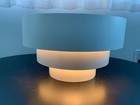 Art Deco 3 Tier Wall Sconce Lamp White 12    Mcm Mid Century Modern Retro Vintage