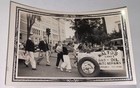 Rare Antique Vintage July 4th Parade Waltos Garage   Toy Car Snapshot Photo  Ct 