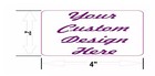 192 Custom Personalized Seals Labels Glossy Stickers 2  X 4  Round Corner Square