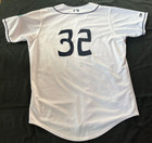 Asheville Tourists Game Used  32 White Jersey Sz 48 Nice  