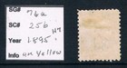 Samoa 1895 - 3d Surcharged On 2d In Black On  yellow  - Sc 25b  sg 76a  Mint H7