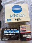 Vintage Minolta X-370 35mm Film Camera Nib Boxed Kit Toyo Zoom Lens Flash Case