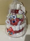 3 Tier Diaper Cake    Elmo Diaper Cake  - Homemade - Baby Shower Gift