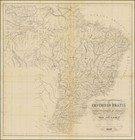 1867 Map Of The Empire Of Brazil Brazilian Decor Cartography Art Print Poster