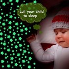 100 Pcs 3d Wall Glow In The Dark Stars Stickers Kids Nursery Room Diy Prof K8a4