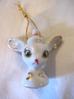 Vintagejapan Holt Howard Christmas Pixie Miniture Ornament Mouse Read